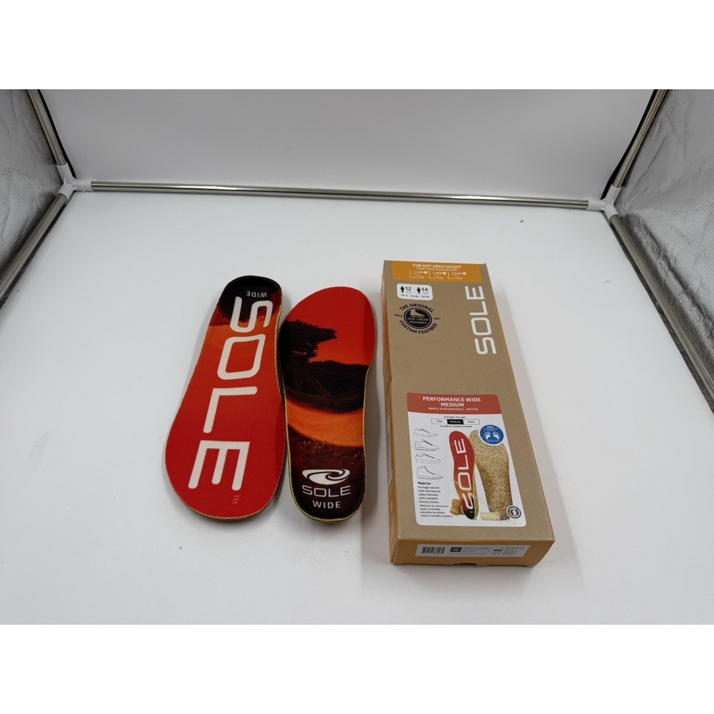 Sole Performance Thin NEW! Corkbed‎ Insoles M 12 /W 14